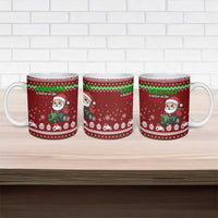 Tractor Santa Christmas Ceramic Mug Xmas Holiday Patterns - Wonder Print Shop