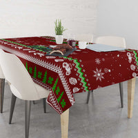 Tractor Santa Christmas Tablecloth Xmas Holiday Patterns - Wonder Print Shop