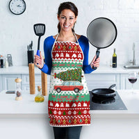 I Just Want To Camping Christmas Apron Xmas Holiday Patterns - Wonder Print Shop