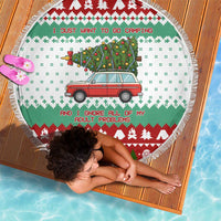 I Just Want To Camping Christmas Beach Blanket Xmas Holiday Patterns - Wonder Print Shop