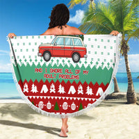 I Just Want To Camping Christmas Beach Blanket Xmas Holiday Patterns - Wonder Print Shop