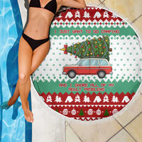 I Just Want To Camping Christmas Beach Blanket Xmas Holiday Patterns - Wonder Print Shop