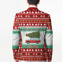 I Just Want To Camping Christmas Blazer Xmas Holiday Patterns - Wonder Print Shop