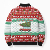 I Just Want To Camping Christmas Bomber Puffer Jacket Xmas Holiday Patterns - Wonder Print Shop