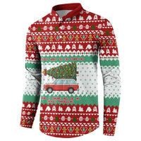 I Just Want To Camping Christmas Button Sweatshirt Xmas Holiday Patterns - Wonder Print Shop