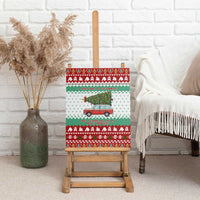 I Just Want To Camping Christmas Canvas Wall Art Xmas Holiday Patterns - Wonder Print Shop