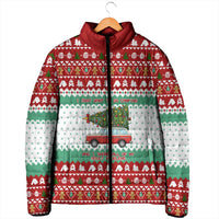 I Just Want To Camping Christmas Padded Jacket Xmas Holiday Patterns - Wonder Print Shop