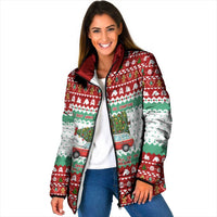 I Just Want To Camping Christmas Padded Jacket Xmas Holiday Patterns - Wonder Print Shop
