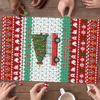 I Just Want To Camping Christmas Puzzle Xmas Holiday Patterns - Wonder Print Shop
