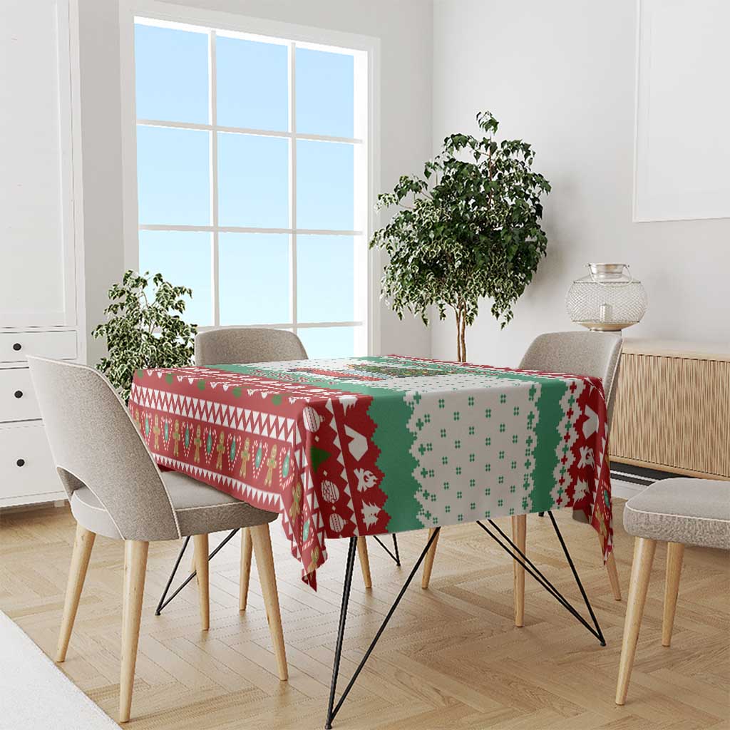 I Just Want To Camping Christmas Tablecloth Xmas Holiday Patterns - Wonder Print Shop