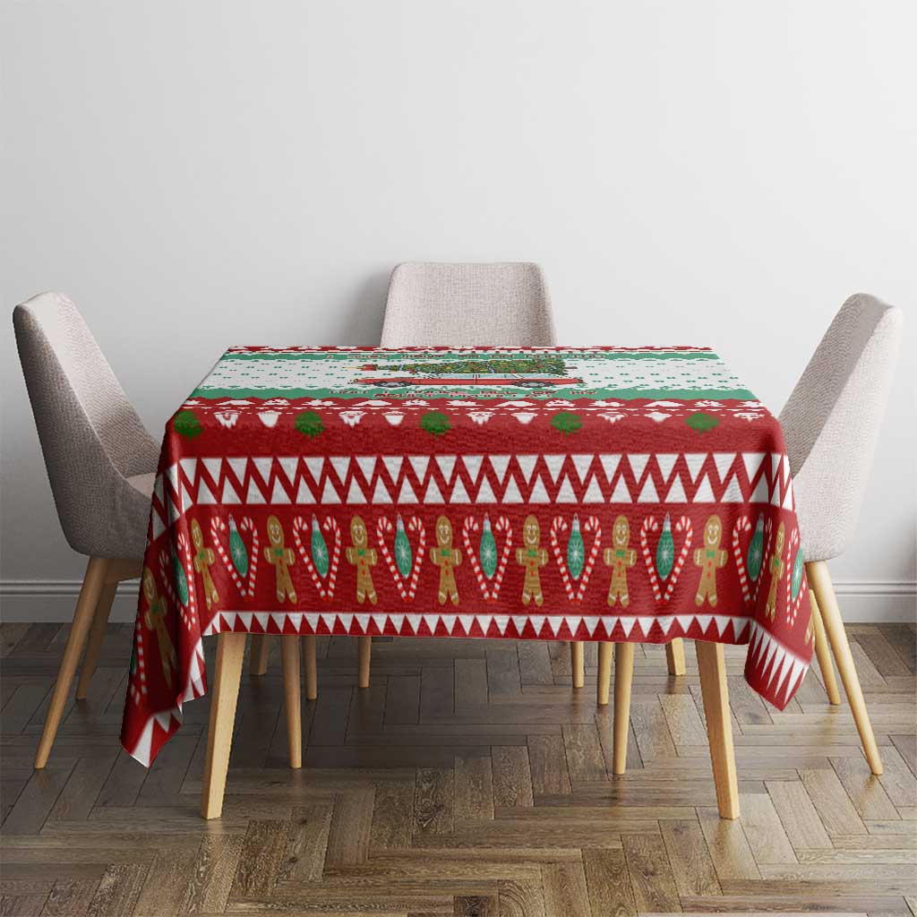 I Just Want To Camping Christmas Tablecloth Xmas Holiday Patterns - Wonder Print Shop