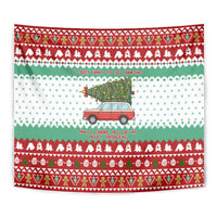 I Just Want To Camping Christmas Tapestry Xmas Holiday Patterns - Wonder Print Shop