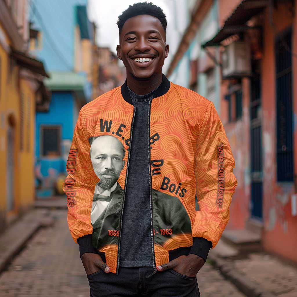 W.E.B. Du Bois Tribute Bomber Jacket W.E.B. Du Bois Tribute - Wonder Print Shop