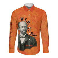 W.E.B. Du Bois Tribute Long Sleeve Button Shirt W.E.B. Du Bois Tribute - Wonder Print Shop
