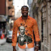 W.E.B. Du Bois Tribute Long Sleeve Button Shirt W.E.B. Du Bois Tribute - Wonder Print Shop