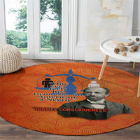 W.E.B. Du Bois Tribute Round Carpet W.E.B. Du Bois Tribute - Wonder Print Shop