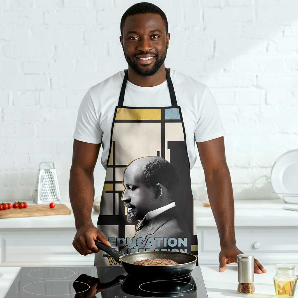 W.E.B. Du Bois Education is Liberation Apron Scholar, Activist, Visionary Tribute Design - Wonder Print Shop