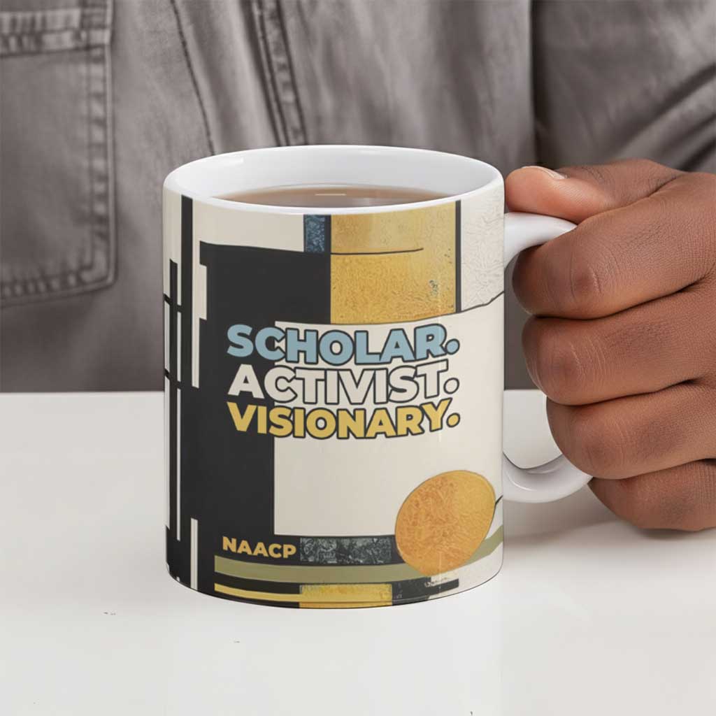 W.E.B. Du Bois Education is Liberation Ceramic Mug Scholar, Activist, Visionary Tribute Design - Wonder Print Shop