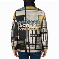 W.E.B. Du Bois Education is Liberation Padded Jacket Scholar, Activist, Visionary Tribute Design - Wonder Print Shop