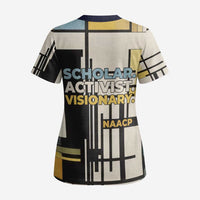 W.E.B. Du Bois Education is Liberation Scrub Top Scholar, Activist, Visionary Tribute Design - Wonder Print Shop
