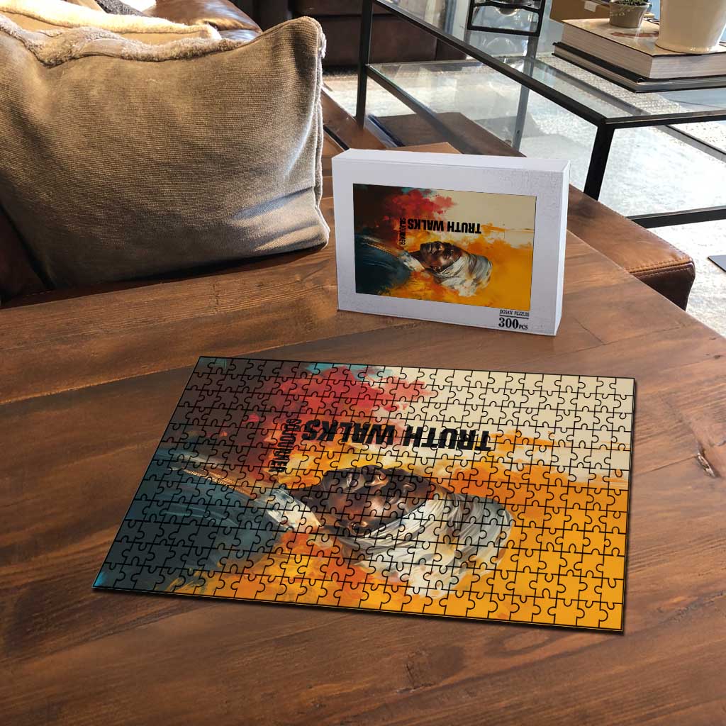 Sojourner Truth Puzzle Truth Walks - Bold Portrait and Empowerment Design - Wonder Print Shop