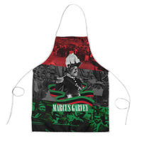 Marcus Garvey Apron Collage Design Progress Is the Attraction Quote Pan African Movement Tribute - Wonder Print Shop