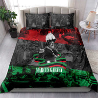 Marcus Garvey Bedding Set Collage Design Progress Is the Attraction Quote Pan African Movement Tribute - Wonder Print Shop