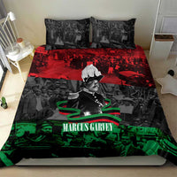 Marcus Garvey Bedding Set Collage Design Progress Is the Attraction Quote Pan African Movement Tribute - Wonder Print Shop