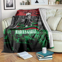 Marcus Garvey Blanket Collage Design Progress Is the Attraction Quote Pan African Movement Tribute - Wonder Print Shop
