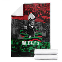 Marcus Garvey Blanket Collage Design Progress Is the Attraction Quote Pan African Movement Tribute - Wonder Print Shop