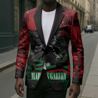 Marcus Garvey Blazer Collage Design Progress Is the Attraction Quote Pan African Movement Tribute - Wonder Print Shop