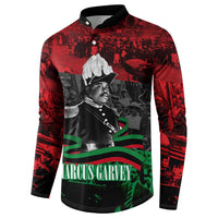 Marcus Garvey Button Sweatshirt Collage Design Progress Is the Attraction Quote Pan African Movement Tribute
