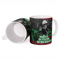 Marcus Garvey Ceramic Mug Collage Design Progress Is the Attraction Quote Pan African Movement Tribute - Wonder Print Shop