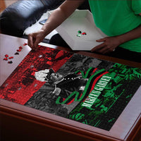 Marcus Garvey Puzzle Collage Design Progress Is the Attraction Quote Pan African Movement Tribute - Wonder Print Shop