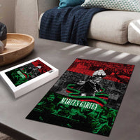 Marcus Garvey Puzzle Collage Design Progress Is the Attraction Quote Pan African Movement Tribute - Wonder Print Shop