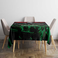 Marcus Garvey Tablecloth Collage Design Progress Is the Attraction Quote Pan African Movement Tribute - Wonder Print Shop