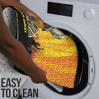 Marcus Garvey Bathroom Set Yellow African Pattern Design Pan African Flag Civil Rights Movement Tribute - Wonder Print Shop