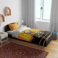 Marcus Garvey Bedding Set Yellow African Pattern Design Pan African Flag Civil Rights Movement Tribute - Wonder Print Shop