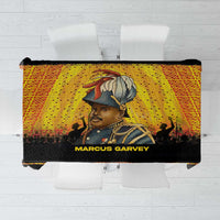 Marcus Garvey Tablecloth Yellow African Pattern Design Pan African Flag Civil Rights Movement Tribute - Wonder Print Shop
