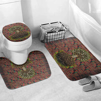 Black Heritage Tree Bathroom Set African Root Black History Kente Pattern