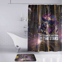 Afrofuturism Legacy Beyond Bathroom Set African Astronaut Galaxy Mask