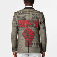 Louder Than Silence African Blazer Civil Rights News Megaphone