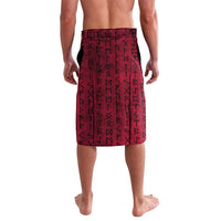 Denmark Viking Longship Lavalava Norse Rune & Celtic Cross Danish Flag