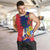 Mauritius Men Tank Top National Emblem Integrated with Country's Shape – Symbolic Design