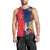 Mauritius Men Tank Top National Emblem Integrated with Country's Shape – Symbolic Design