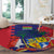 Mauritius Round Carpet National Emblem Integrated with Country's Shape – Symbolic Design