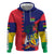 Mauritius Zip Hoodie National Emblem Integrated with Country's Shape – Symbolic Design