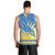 Aruba Flag Men Tank Top Elements Merged with Country's Shape – Unique National Design