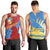 Aruba Flag Men Tank Top Elements Merged with Country's Shape – Unique National Design