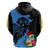 Aruba's Mascot Zip Hoodie Blended with National Flag Details – Symbolic Design